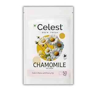 Celest Chamomile Tea - 50 Teabags | Caffeine-Free Herbal Tea