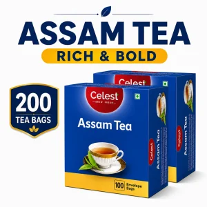 Celest Assam Chai – 100 Tea Bags (Pack of 2) | Assam Black Tea