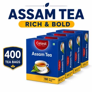 Celest Assam Chai – 100 Tea Bags (Pack of 4) | Assam Black Tea
