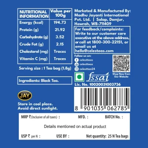 Celest Assam – 100 Tea Bags | Assam Chai
