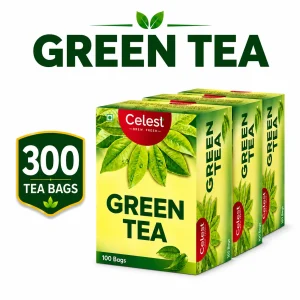 Celest Green Tea – 100 Tea Bags (Pack of 3) | Green Tea for Weight Loss