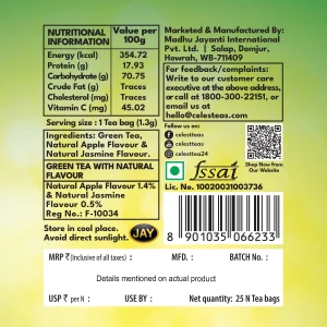 Celest Green – 25 Teabags | Green Tea for Weight Loss