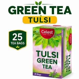 Celest Tulsi Green – 25 Tea Bags | Green Tea Tulsi