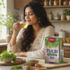 Celest Tulsi Green – 25 Tea Bags | Green Tea Tulsi